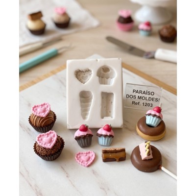 Molde De Silicone Doces Rocombole - 1203