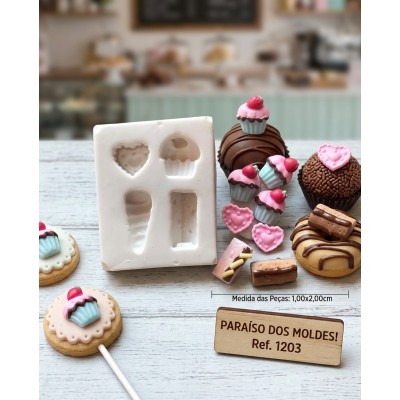 Molde De Silicone Doces Rocombole - 1203