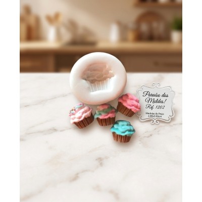 Molde De Silicone Cupcake Fofo - 1202