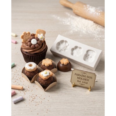 Molde de Silicone Biscoitos Doce e Salgado - 1450