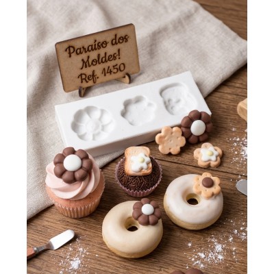 Molde de Silicone Biscoitos Doce e Salgado - 1450