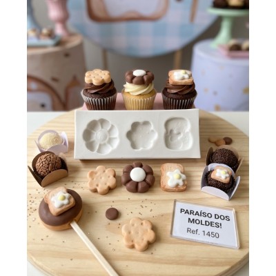 Molde de Silicone Biscoitos Doce e Salgado - 1450