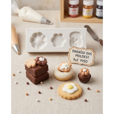Molde de Silicone Biscoitos Doce e Salgado - 1450